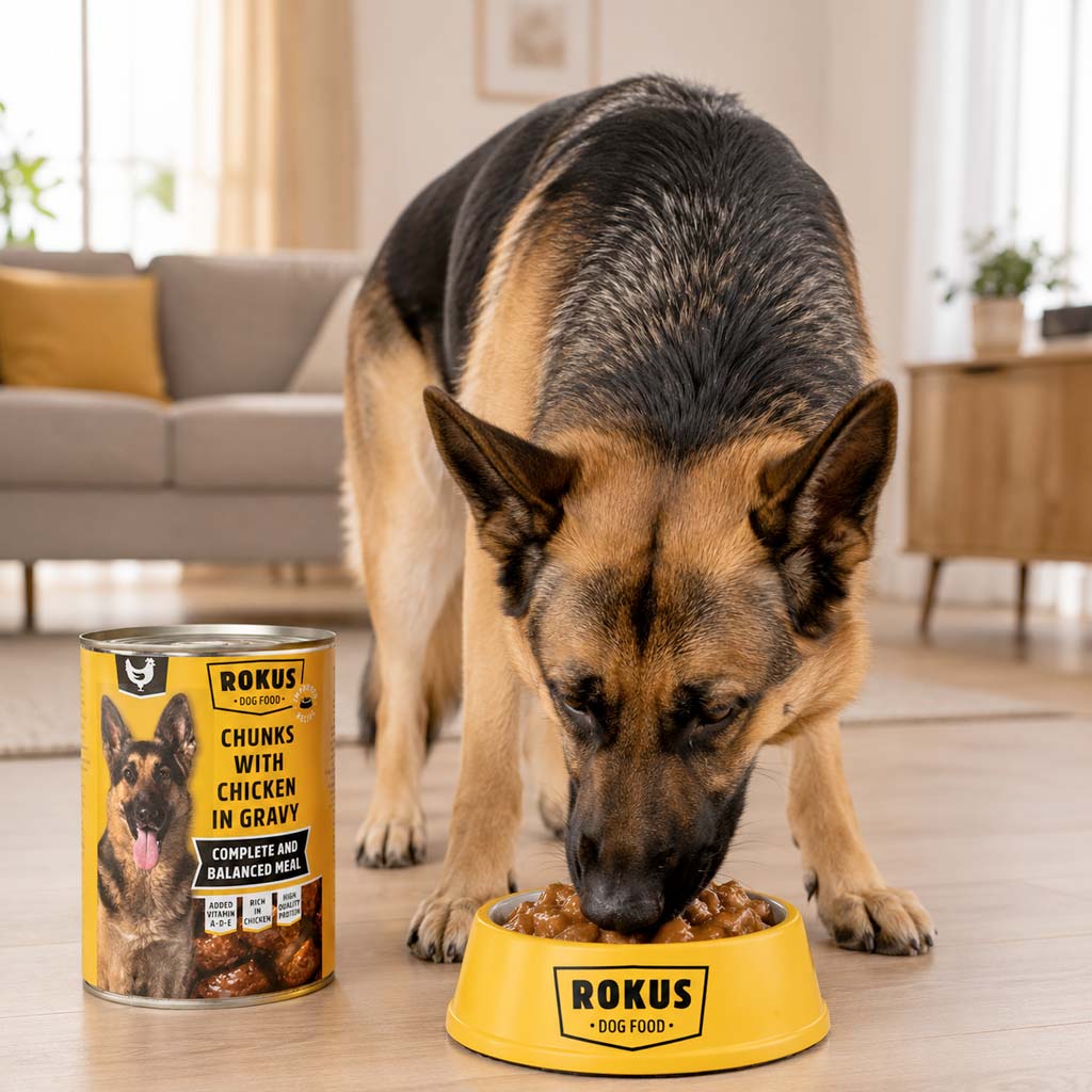Lata de Alimento Húmedo para Perro Rokus Pollo - Imagen 3