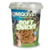 Bote de Soft Snacks Huesitos Duo de Salmón y Arroz de Arquivet para perros
