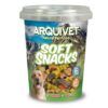 Envase hermético de 300gr de Arquivet Soft Snacks semihúmedos ricos en calcio y vitaminas