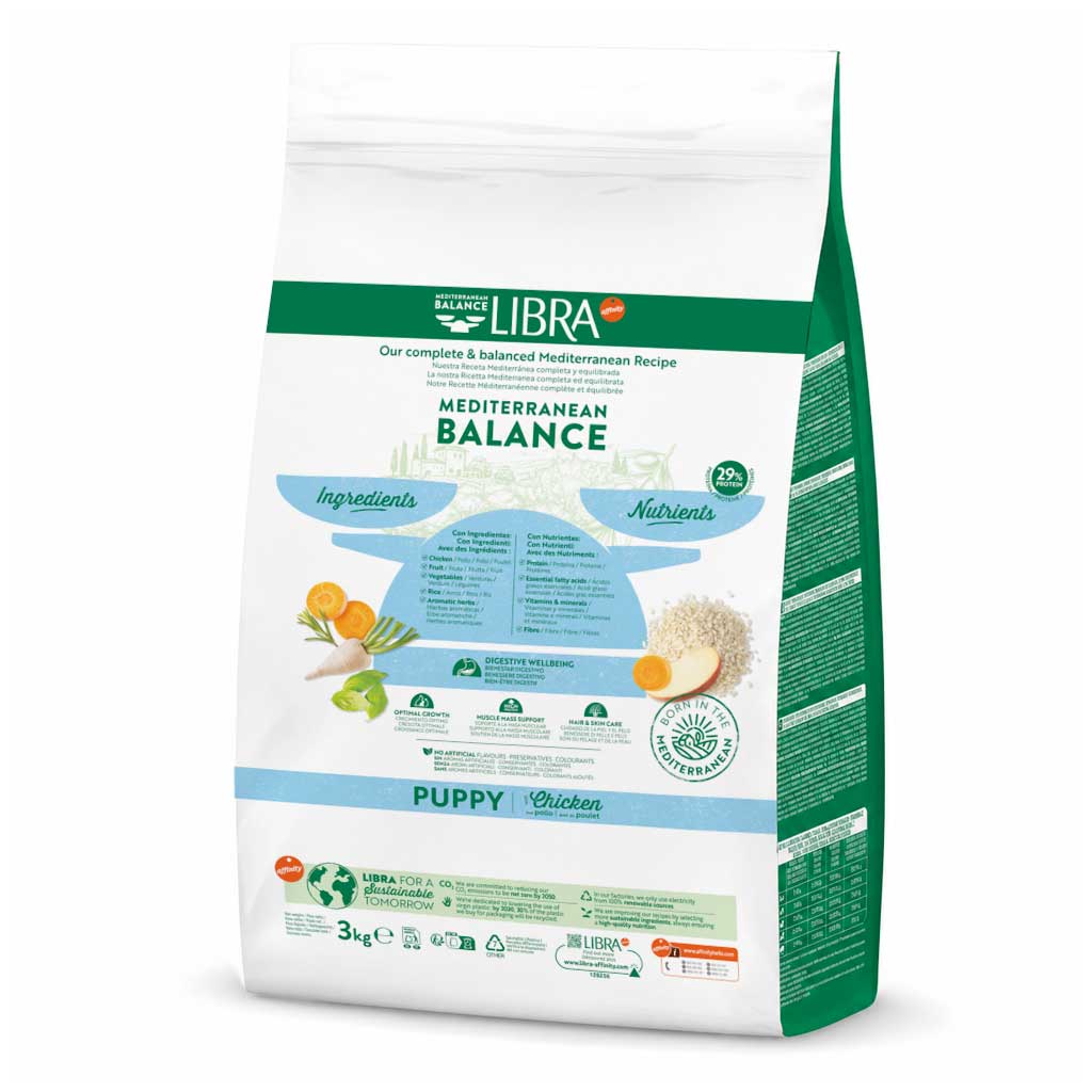Información nutricional e ingredientes del pienso libra puppy pollo