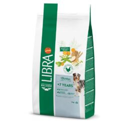 Saco de pienso libra senior con pollo para perros de más de 7 años en formato de 12kg