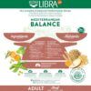 Detalle de ingredientes naturales del Pienso Libra Adult con buey para perros.