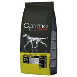 Saco de 2kg de pienso Optima Nova Conejo y Patata para perros adultos con digestión sensible, fórmula sin cereales.
