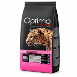 Saco de pienso Optima Nova Exquisite para gatos de pollo y arroz