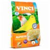 Envase de Alpiste para Canarios Vinci Bird, alimento completo para aves de compañía con semillas seleccionadas.
