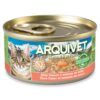 Lata de comida húmeda Arquivet de atún blanco y salmón en salsa para gatos