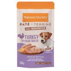 Sobre de comida húmeda de pavo Nature's Variety Original Mini para perros