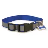 Collar Reflectante Nylon para Perros Azul