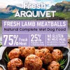 Etiqueta de la lata Arquivet Albondigas Cordero.