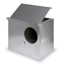 Nido para Coneja de Chapa Galvanizada - Vista Frontal