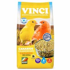 Saco de Mixtura para Canarios sin Avena Vinci 5kg, alimento completo y 100% natural para pájaros de canto.