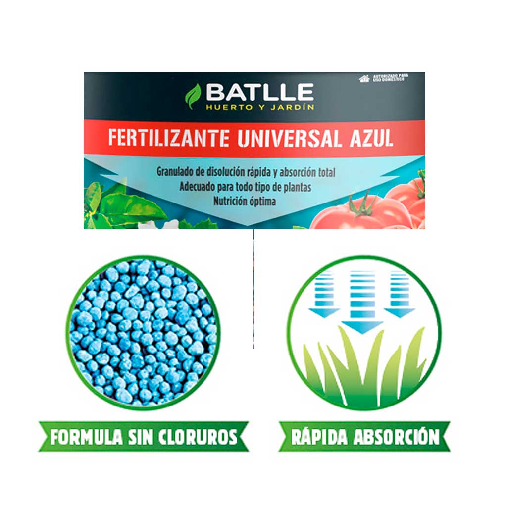 Abono Universal para Plantas Azul Batlle 800g - Imagen 2