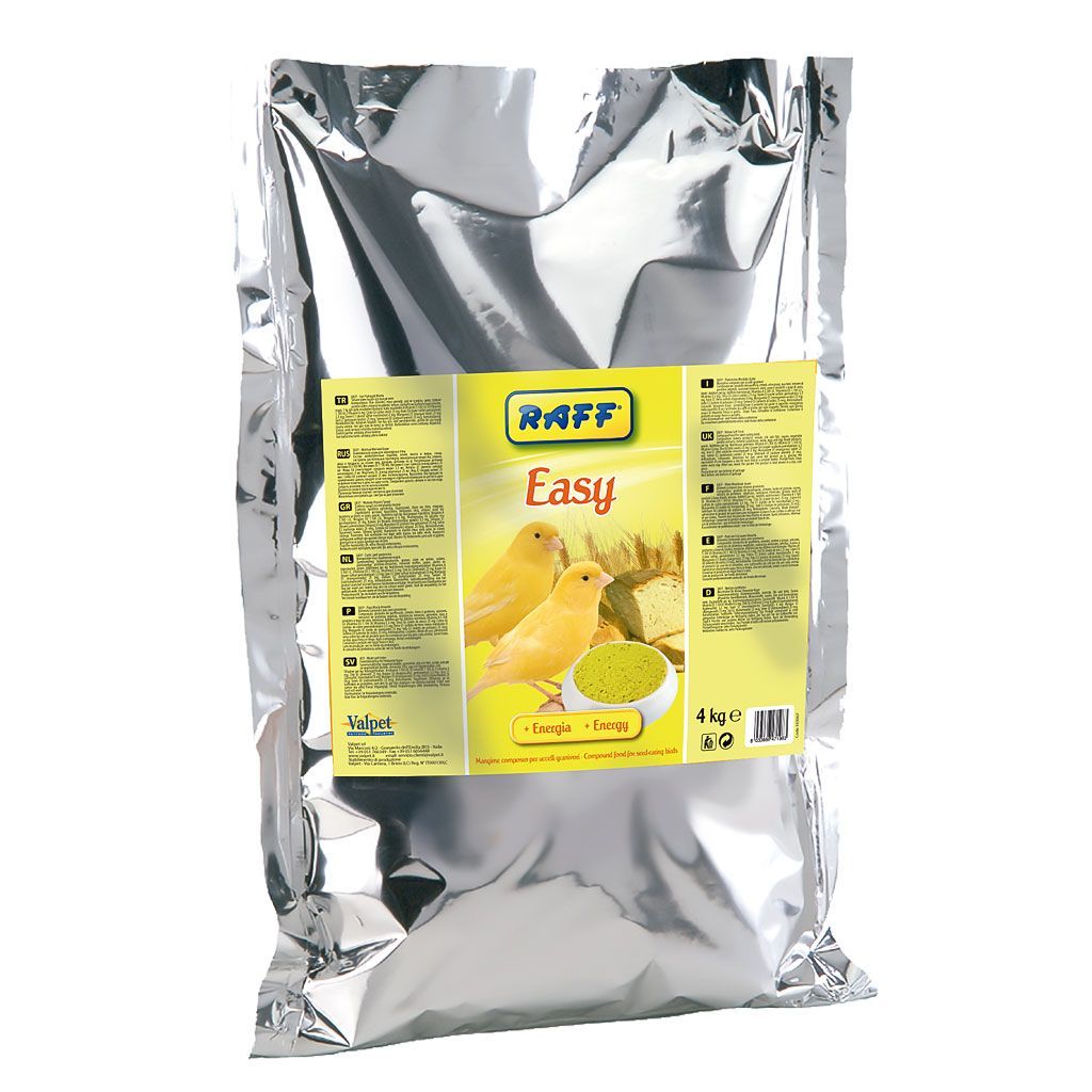 Pasta de Cria para Canarios Raff Easy Amarillo del formato en bolsa de 4kg