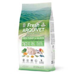 Saco de 10kg de pienso Arquivet Fresh Puppy Junior con Pavo y salmon