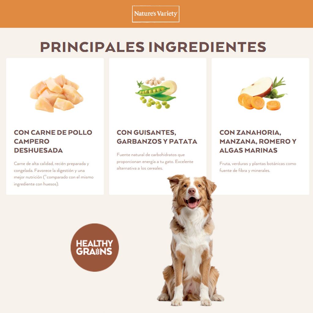 Nature's Variety Healthy Grain Medium Maxi Pollo 3kg - Imagen 2