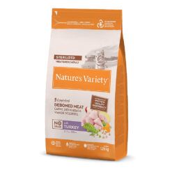 Pienso Nature's Variety Gatos Esterilizados No Grain con Pavo en formato 1.25kg