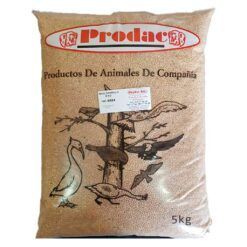 Saco de 5 kg de mijo amarillo para loros marca Prodac, alimento natural para aves exóticas y psitácidas