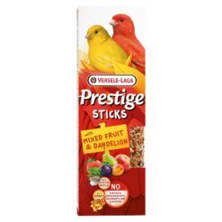 Envase Prestige Sticks Versele-Laga con frutas y diente de león