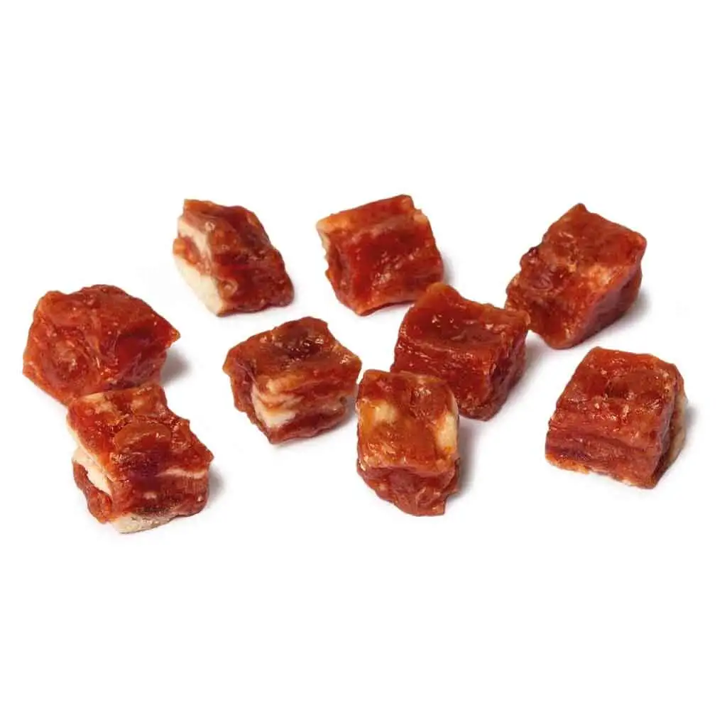 Trozos de bocaditos de ternera para perros