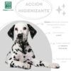 Cachorro de dálmata ilustrando los beneficios del limpiador facial para perros: acción higienizante y suave para uso frecuente.