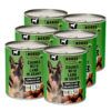 Pack de 6 latas de comida para perro cordero Rokus 1240gr, ideal para probar o para perros de tamaño pequeño.
