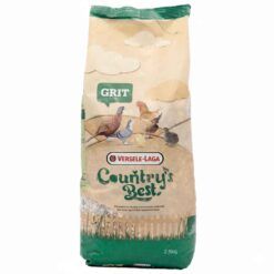 Bolsa de 2.5kg de Versele-Laga Country's Best Grit para gallinas, enriquecido con sílex, conchas de ostras y carbón vegetal para una digestión óptima y huevos fuertes.