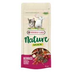 Envase frontal del snack roedores Versele-Laga Nature Berries de 85g para conejos y chinchillas.