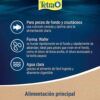 Beneficios del alimento para peces de fondo Tetra Wafer Mix: nutrición óptima, forma de wafer que se hunde y agua clara.
