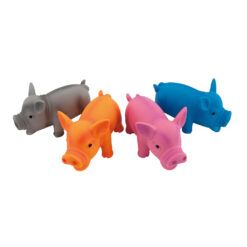 Surtido de colores del juguete para perros cerdo con sonido Nayeco, ideal para horas de juego y diversión con tu mascota.