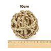 Pelota de Heno para Conejos: Salud Dental Natural Grass 10cm - Imagen 2