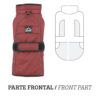 Impermeable con Forro Polar para Perros Nayeco La Tormenta Perfecta Rojo - Imagen 3