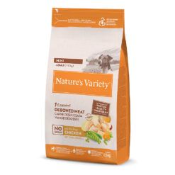 Saco de pienso Nature's Variety No Grain Adult Mini sabor Pollo 1.5kg