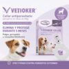 Banner promocional de Vetioker, el collar antiparasitario perros menos 25kg con Deltametrina.