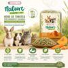 Beneficios y uso de heno de timoteo natural con trozos deshidratados de zanahoria y calabaza