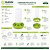 Informacion de medidas y montaje para Comedero para Pollitos 1 kg Gaun Antidesperdicio