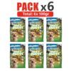 Pack de 6 unidades de Huesitos y corazones Mix - Soft Snacks 6x100gr
