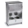 Tolva para perdices con tapa Gaun de acero galvanizado vista frontal