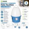 Bebedero y Comedero para Palomas Gaun 8 Litros Cónico - Imagen 2