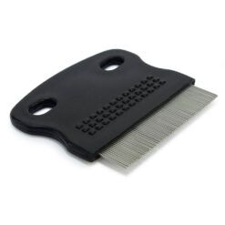 Peine antipulgas para perros Arquivet de púas metálicas y mango ergonómico negro
