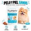 Detalle frontal del paquete Twinky Snacks enriquecido con prebióticos y antioxidantes
